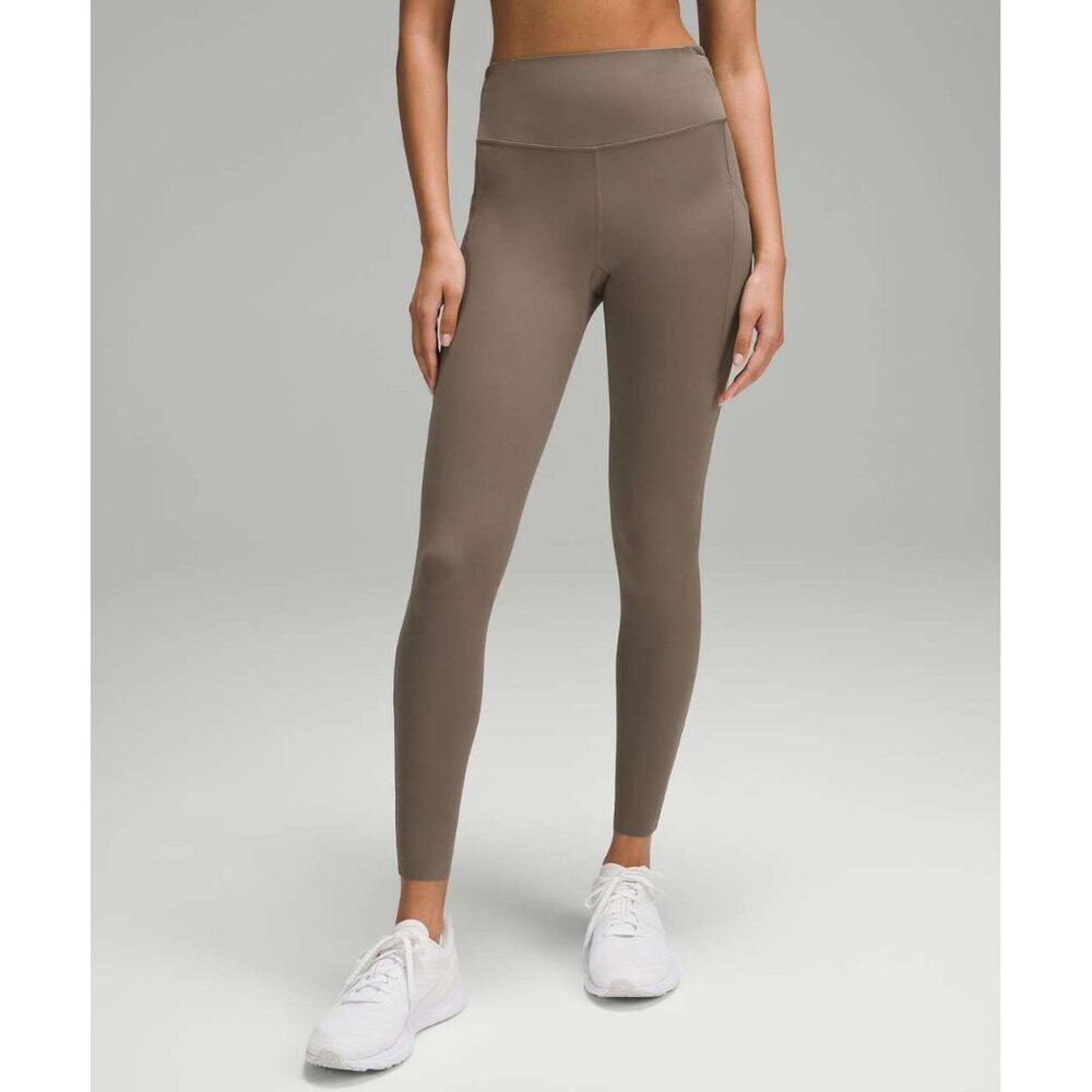 Lululemon womens leggings Fast and Free High-Rise Tight  pockets Nomad size 0‎